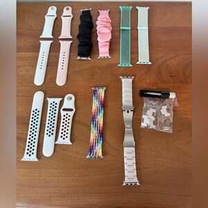 Pink and Black scrunchie bands